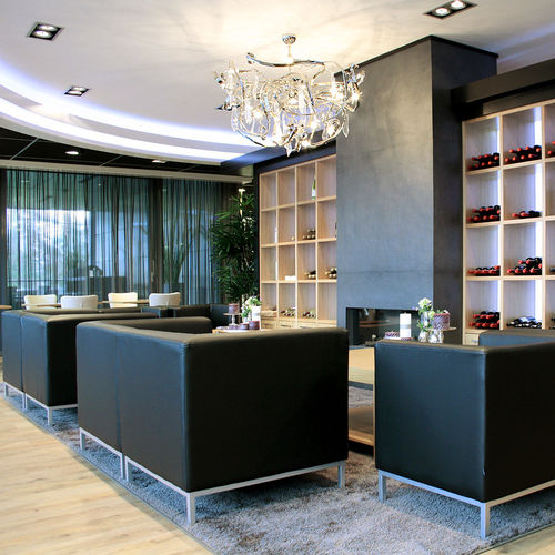 Lustre contemporain - DELPHINIUM : DC80N - Brand van Egmond - en verre / en acier / professionnel