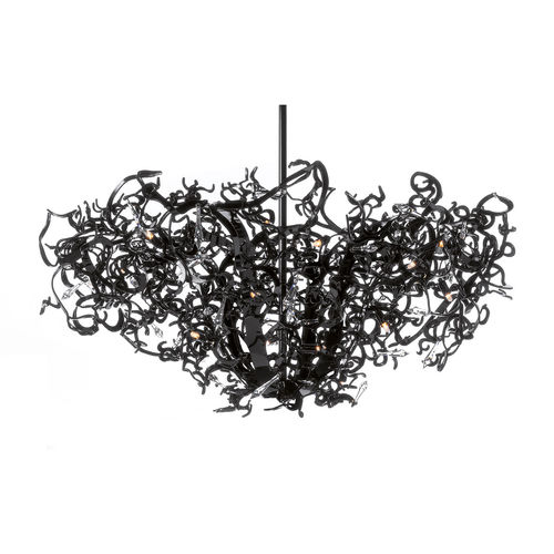 Lustre contemporain - ICY LADY : ILCUSD100BL - Brand van Egmond - en cristal / en acier / professionnel