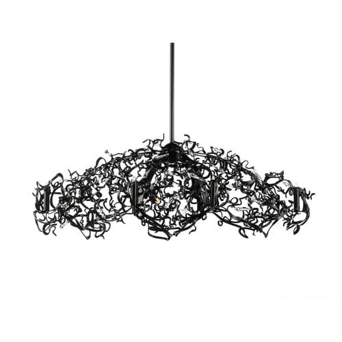 Lustre contemporain - ICY LADY : ILCO135BL - Brand van Egmond - en cristal / en acier / à incandescence