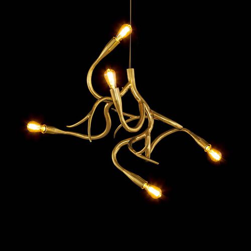 Lustre design original - EDISON'S TAIL : ED5BR - Brand van Egmond - en verre / en acier / professionnel