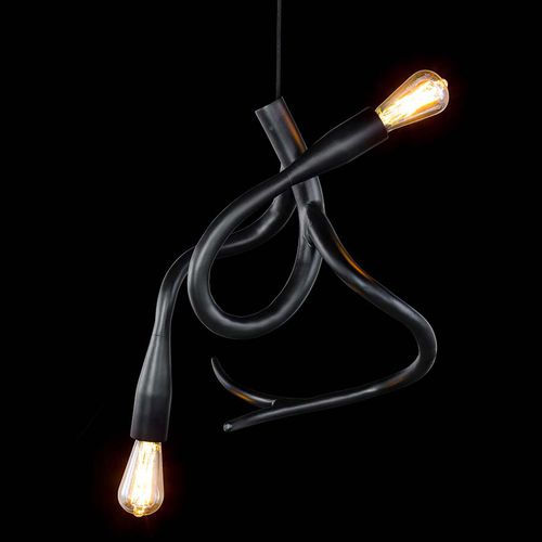 Lustre design original - EDISON'S TAIL : ED2BLM - Brand van Egmond - en verre / en acier / professionnel