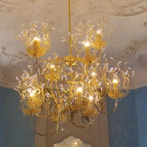 Lustre contemporain - CANDLES AND SPIRITS : CASH120NH - Brand van Egmond - en acier / professionnel / candélabre
