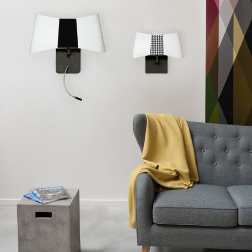 Applique murale contemporaine - COUTURE - Designheure - d'intérieur / en acier laqué / en tissu