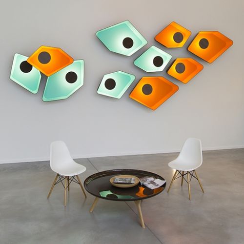 Applique murale contemporaine - TRIO NENUPHAR SYSTEM - Designheure - d'intérieur / en acier laqué / en tissu