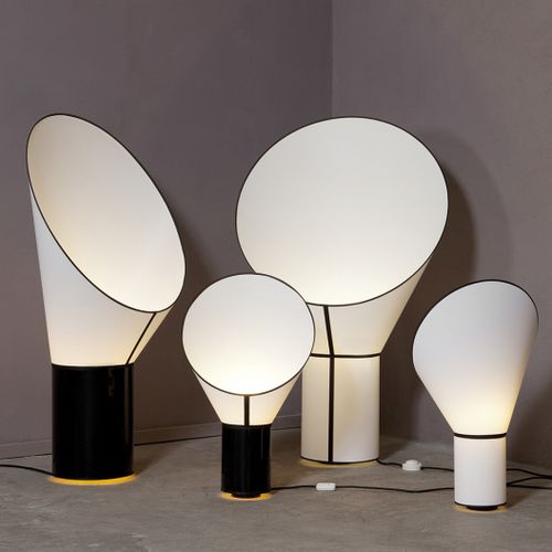 Lampe de table - CARGO - Designheure - en acier laqué / en tissu / en PVC