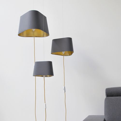 Suspension - NOMADIC NUAGE - Designheure - en acier laqué / en tissu / contemporaine