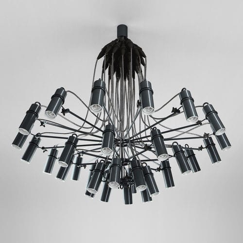 Lustre contemporain - Lightweight Chandelier - Keha3  - en aluminium / en aluminium anodisé / en caoutchouc