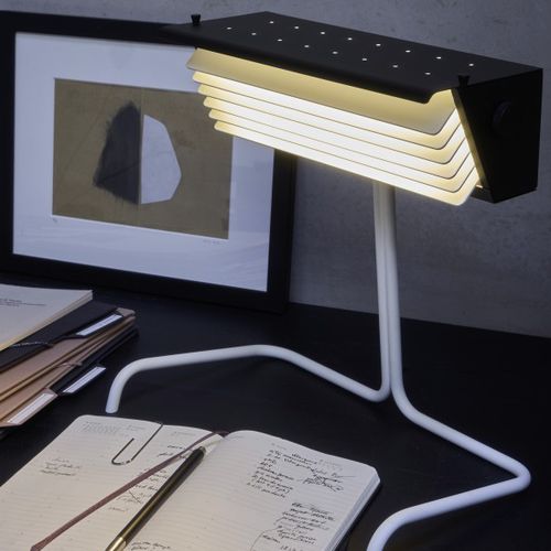 Lampe de table - BINY - DCW éditions - en aluminium / en acier / contemporaine