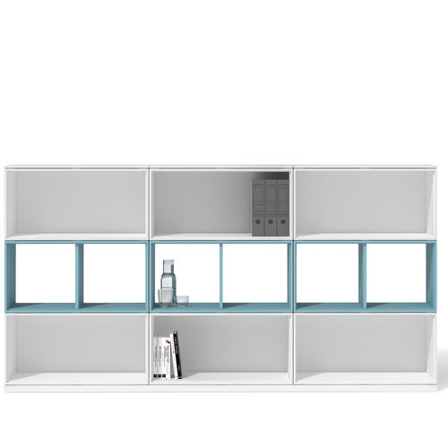 Armoire de classement basse - UBI EVO - Bralco - en mélaminé / à tiroirs / contemporaine