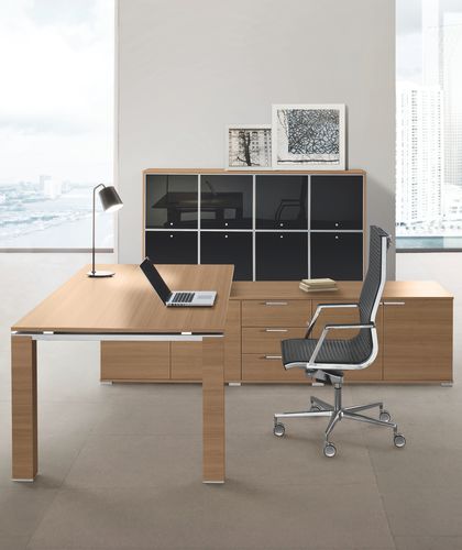 Bureau de direction - JET - Bralco - contemporain / en bois / en verre