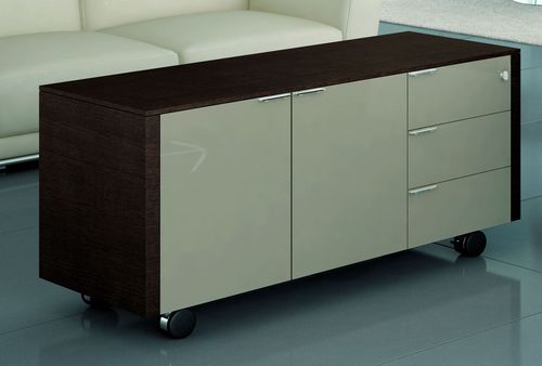 Armoire de classement basse - METAR - Bralco - haute / en chêne / en bois laqué
