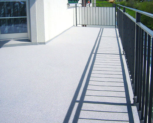 Revêtement de sol en polyuréthane - KEMPERDUR DEKO TRANSPARENT - KEMPER SYSTEM - d'extérieur / de terrasse / pour escalier