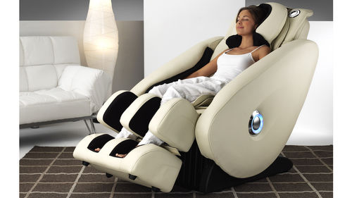 Fauteuil de massage en cuir - SCALA M1200C - BH Fitness - avec repose-pieds / avec repose-tête