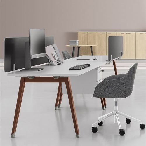 Bureau pour open space - DV804 E-PLACE - Della Valentina Office - sur pied / de 2 à 4 personnes / multiplace