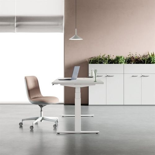 Bureau pour open space - DV818 TOLEDO - Della Valentina Office - sur pied / pour 2 personnes / contemporain