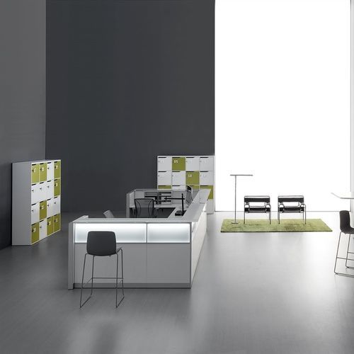 Banque d'accueil modulable - DV702 - Della Valentina Office - d'angle / courbée / en L