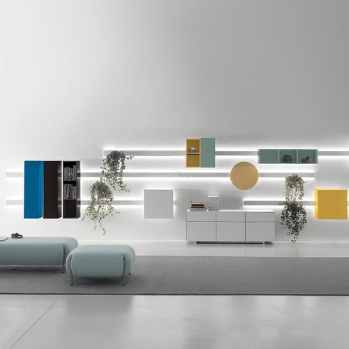 Étagère murale - DV504 MILO - Della Valentina Office - contemporaine / en bois / résidentielle