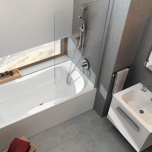 Pare-baignoire fixe - Stelton - Creactive Paris - à gauche / réversible / en verre trempé