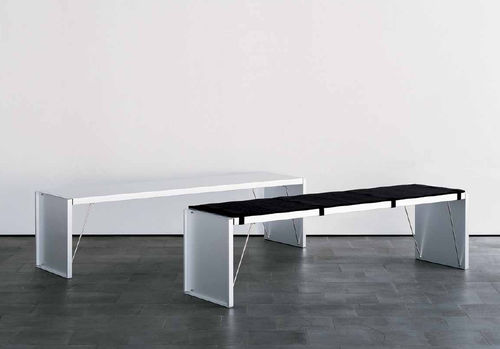 Banc contemporain - Lehni - en métal
