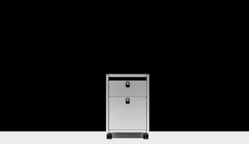 Caisson de bureau en acier - Lehni - à 2 tiroirs / à roulettes