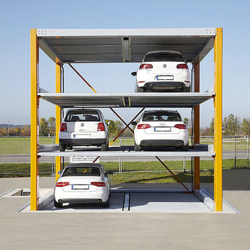 Système de stationnement avec plate-forme - MULTIBASE U3 - KLAUS Multiparking GmbH