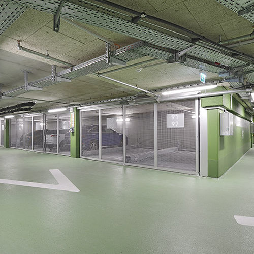 Système de stationnement avec plate-forme - TRENDVARIO 6100 - KLAUS Multiparking GmbH - avec ascenseur