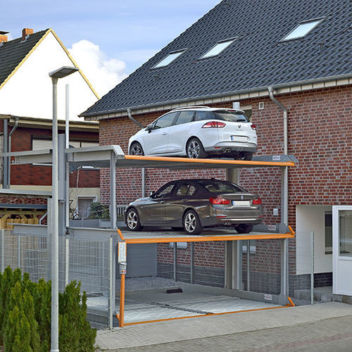 Système de stationnement 3 niveaux - MULTIBASE G63 - KLAUS Multiparking GmbH - avec plate-forme