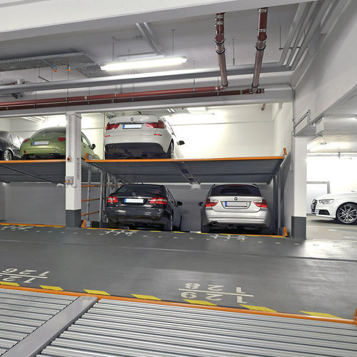 Système de stationnement 2 niveaux - MULTIBASE 2078i - KLAUS Multiparking GmbH - incliné / avec plate-forme