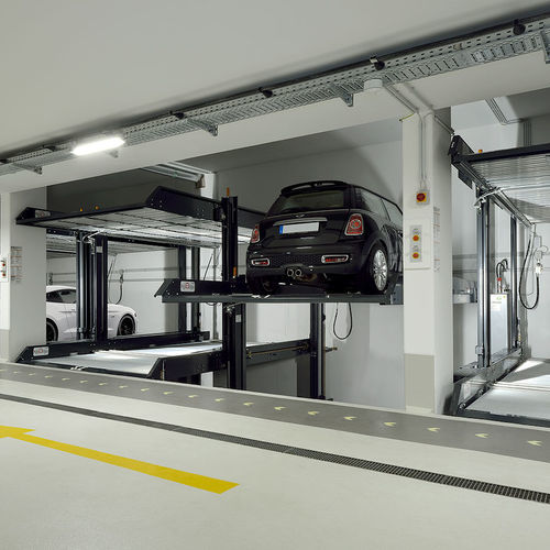 Système de stationnement 2 niveaux - MULTIBASE 2072i - KLAUS Multiparking GmbH - avec plate-forme