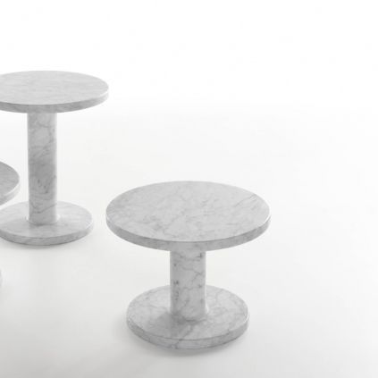 Table basse contemporaine - MARBELOUS - Marsotto - en marbre / ronde / résidentielle