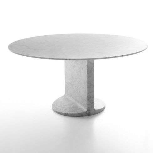 Table à manger contemporaine - MIMMO - Marsotto - en marbre / ronde / résidentielle