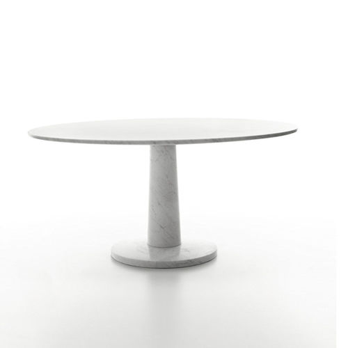Table à manger contemporaine - PONDICHERRY - Marsotto - en marbre / ronde / résidentielle