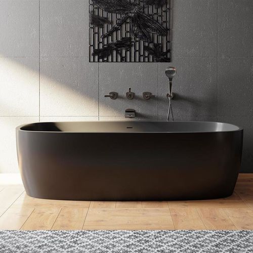 Baignoire en îlot - COLETTA-BLCK - Aquatica Marmite SP. Z.o.o - pour habitat / en Solid Surface / en fonte minérale