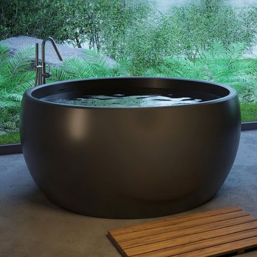 Baignoire ronde - AURA-BLCK - Aquatica Marmite SP. Z.o.o - intégrée / en îlot / pour habitat