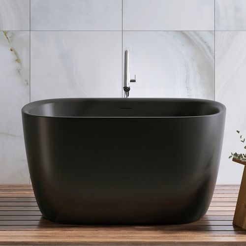 Baignoire ovale - LULLABY-2-MAX-BLACK - Aquatica Marmite SP. Z.o.o - à poser / pour habitat / en Solid Surface