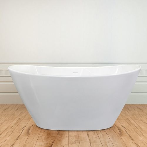 Baignoire ovale - LUNA HIGH GLOSS - Aquatica Marmite SP. Z.o.o - en îlot / pour habitat / en Solid Surface