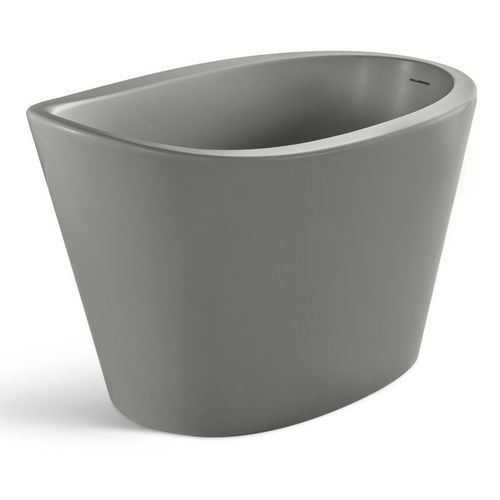 Baignoire ovale - TRUE-OFURO-CONCRETE - Aquatica Marmite SP. Z.o.o - à poser / pour habitat / en fonte minérale