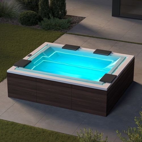 Spa hors-sol - VIBE-INFINITY - Aquatica Marmite SP. Z.o.o - rectangulaire / 5 places / 4 places