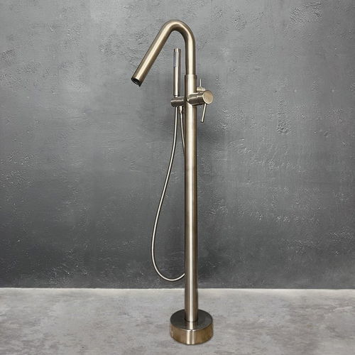 Mitigeur de baignoire - COLONNA 120  - Aquatica Marmite SP. Z.o.o - au sol / en nickel / 1 trou