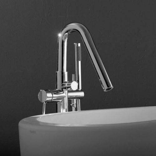 Mitigeur de baignoire - COLONNA-135  - Aquatica Marmite SP. Z.o.o - au sol / en métal chromé / 1 trou