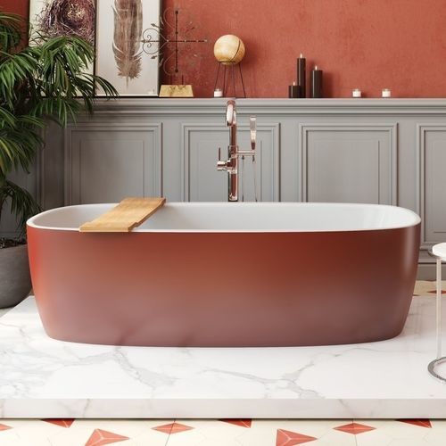 Baignoire en îlot - COLETTA™ OXIDE  - Aquatica Marmite SP. Z.o.o - pour habitat / en Solid Surface / en fonte minérale