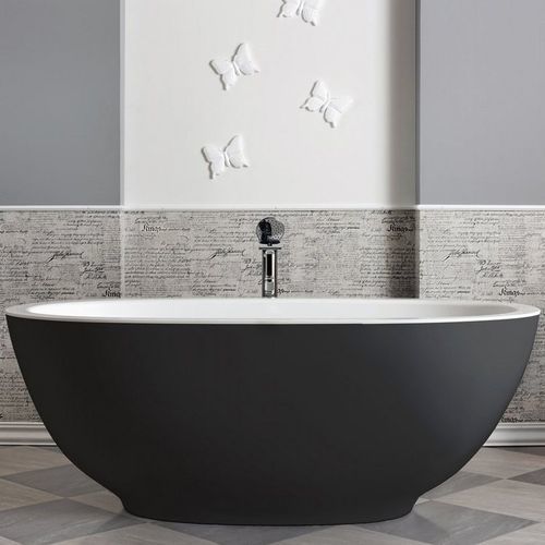 Baignoire ovale - KAROLINA-2 - Aquatica Marmite SP. Z.o.o - en îlot / pour habitat / en fonte minérale