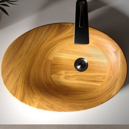 Vasque à poser - NANOMORPH - Aquatica Marmite SP. Z.o.o - en bois massif / en chêne / fait main