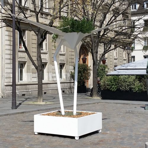 Jardinière en aluminium - ALBATROS - TF URBAN - en acier inoxydable / sur mesure / en hauteur