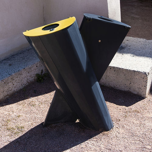 Poubelle publique - MYXT - TF URBAN - de tri sélectif / en acier à revêtement par poudre / avec couvercle