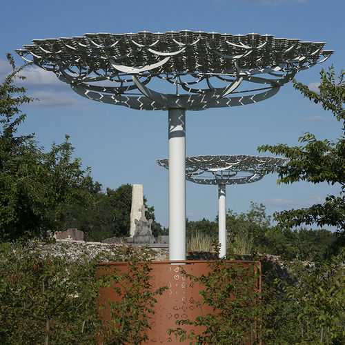 Sculpture en acier - LA RONDE DES OMBELLES - TF URBAN - en porcelaine / d'extérieur / de jardin