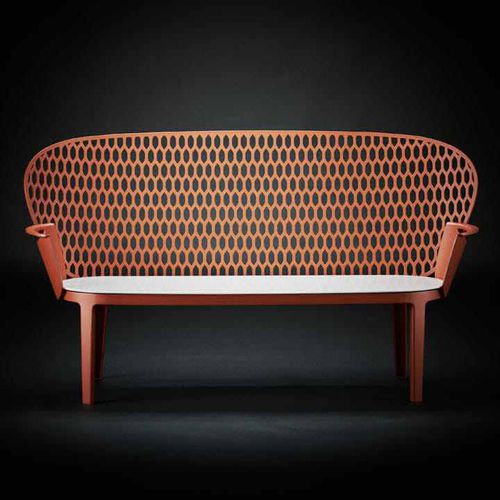 Banc public contemporain - BRIVE - TF URBAN - en aluminium / en acier / en céramique