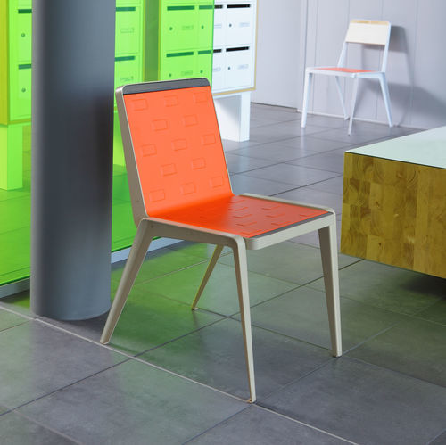 Chaise contemporaine - ALCÉA - TF URBAN - d'intérieur / d'extérieur / en acier