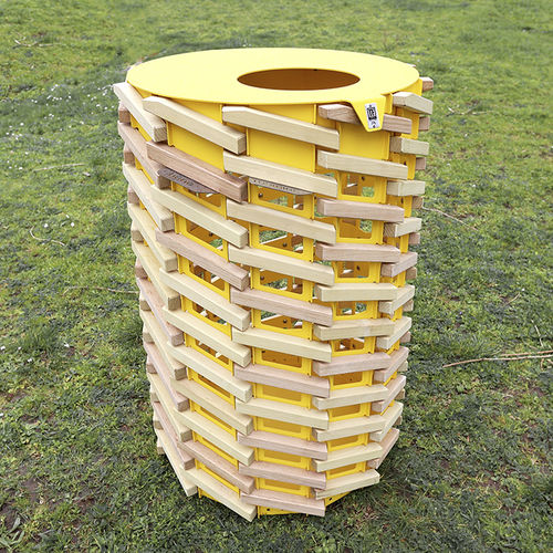 Poubelle en acier - TF URBAN - en bois / d'extérieur / professionnelle