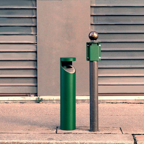 Cendrier sur pied - LA MÉGONETTE - TF URBAN - en acier / pour extérieur / pour espace public